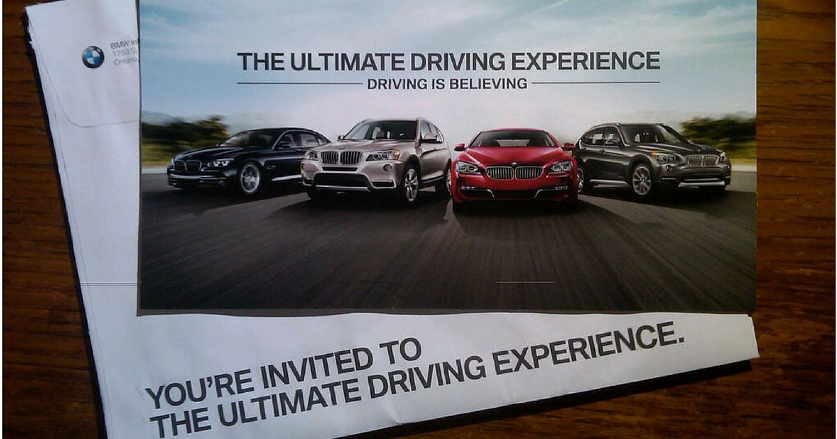 Luxury direct mail: bmw marketing strategy